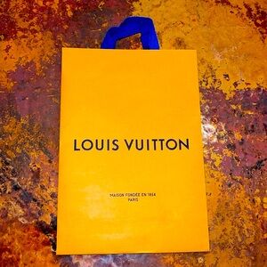 Louis Vuitton shopping/gift bag - 14” high x 9.75” wide x 4.25” deep